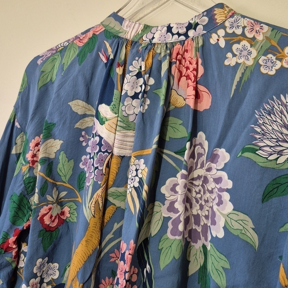 GP & J Baker X H&M Feminine Floral Cottagecore Boho Flowy Top, Size M - US  6 - Picture 8 of 11